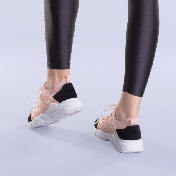Γυναικεία αθλητικά παπούτσια Vanesa ροζ, 5 - Kalapod.gr